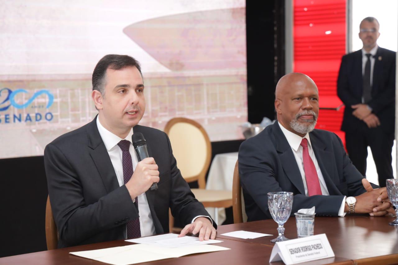 Confira como foi a participação do presidente do Senado, senador Rodrigo Pacheco no evento de homenagem aos colegas assefeanos aposentados